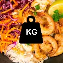 Crevettes sauce curry vert au Kg (5 X 1KG)