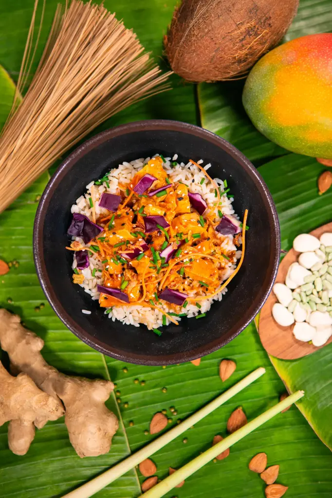 Tofu Sauce Curry Rouge (15 portions individuelles de 160gr) - Vegan